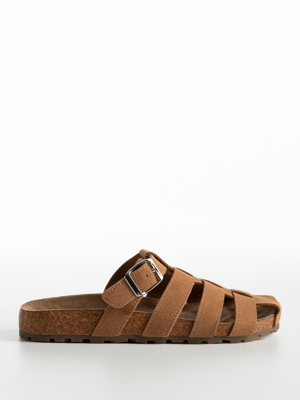 Flat σανδάλια suede