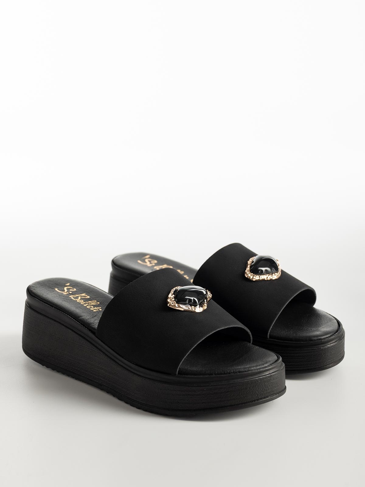 Mules πλατφόρμα BOZIKIS x Si Bolleti με φάσα