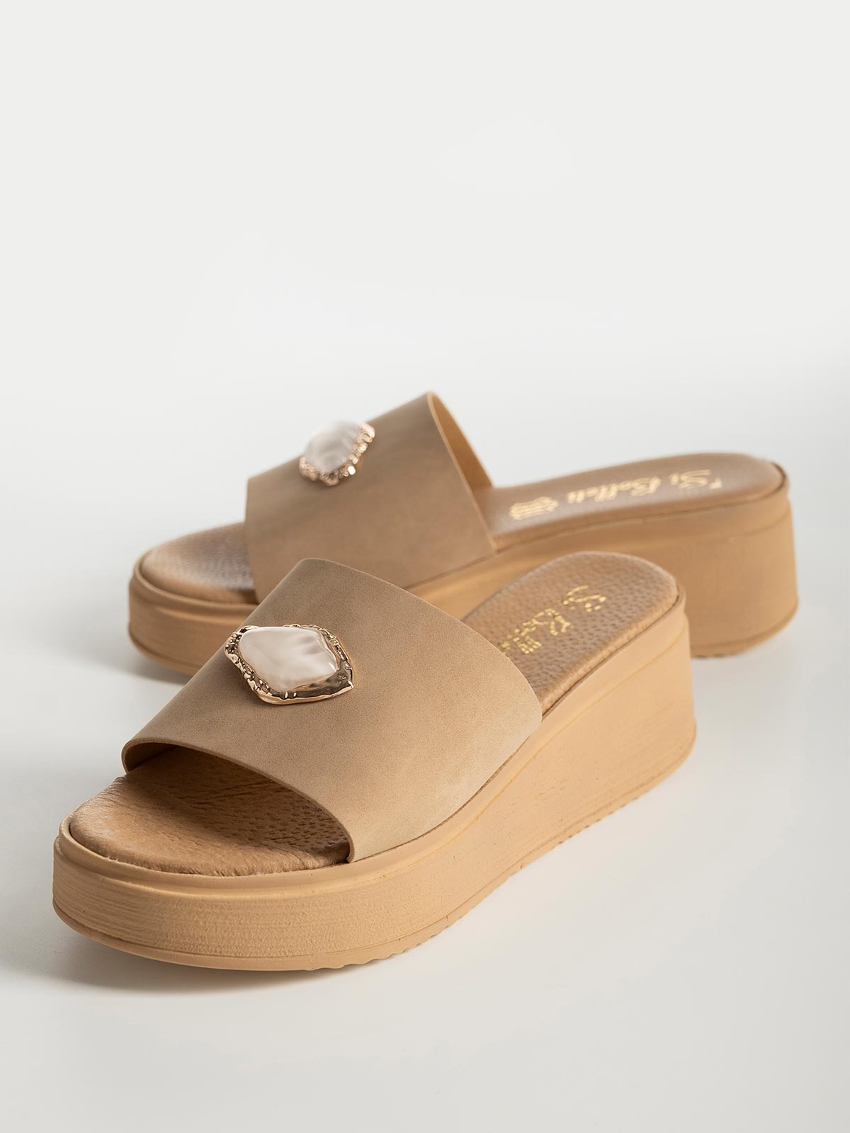 Mules πλατφόρμα BOZIKIS x Si Bolleti με φάσα