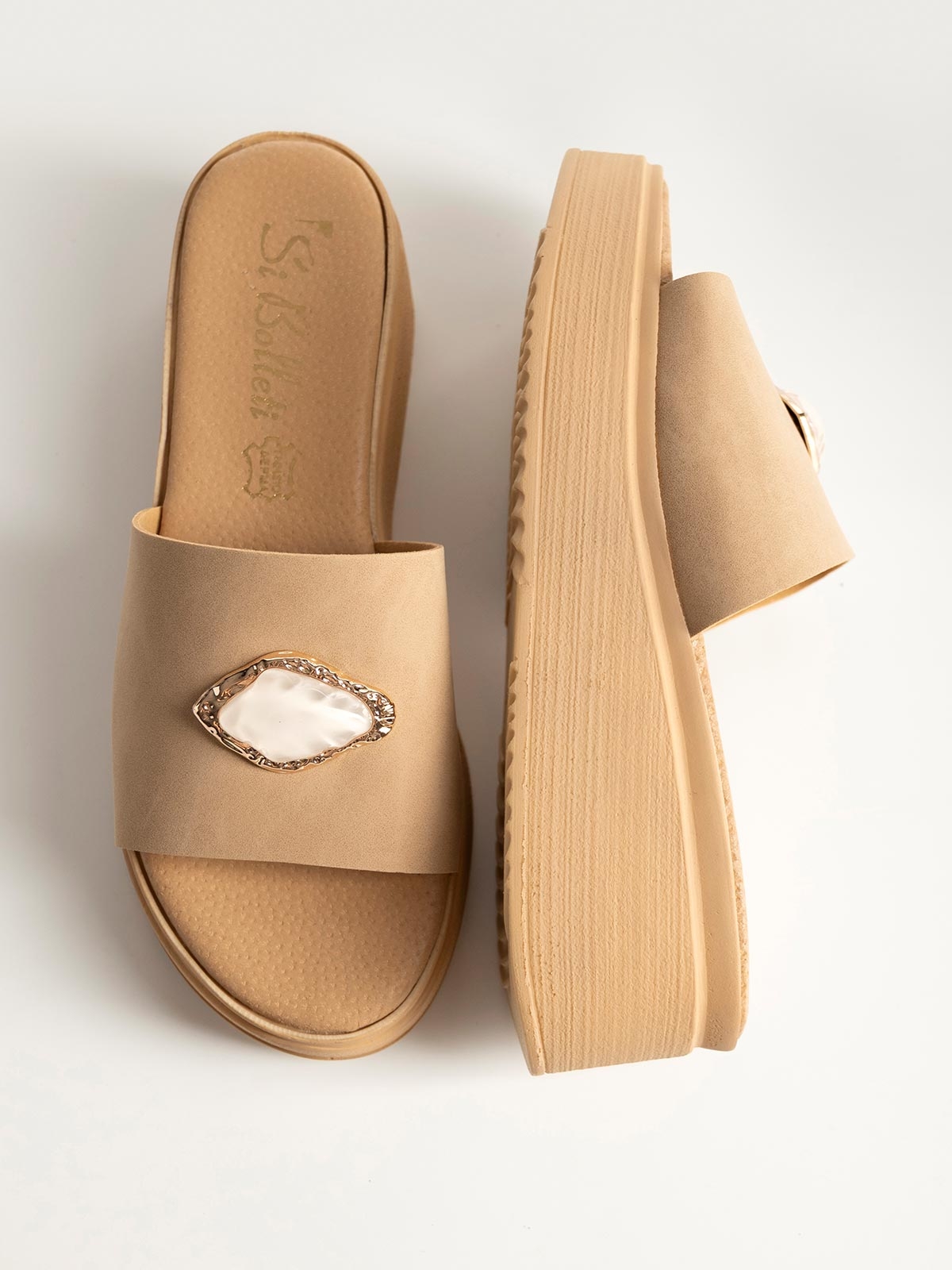 Mules πλατφόρμα BOZIKIS x Si Bolleti με φάσα
