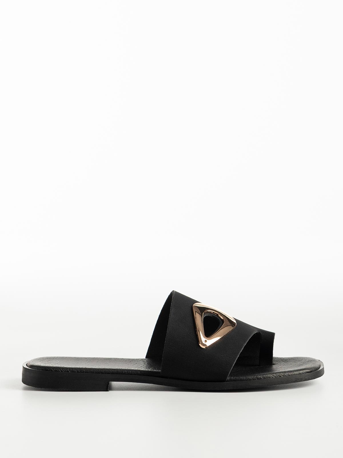 Flat σανδάλια με φάσα & toe ring