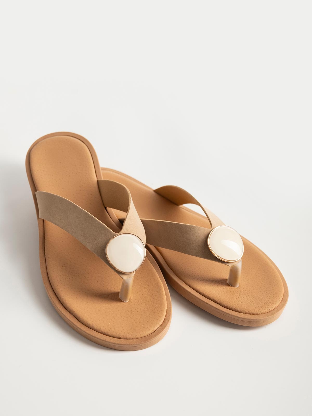 Flat σανδάλια με δίχαλο