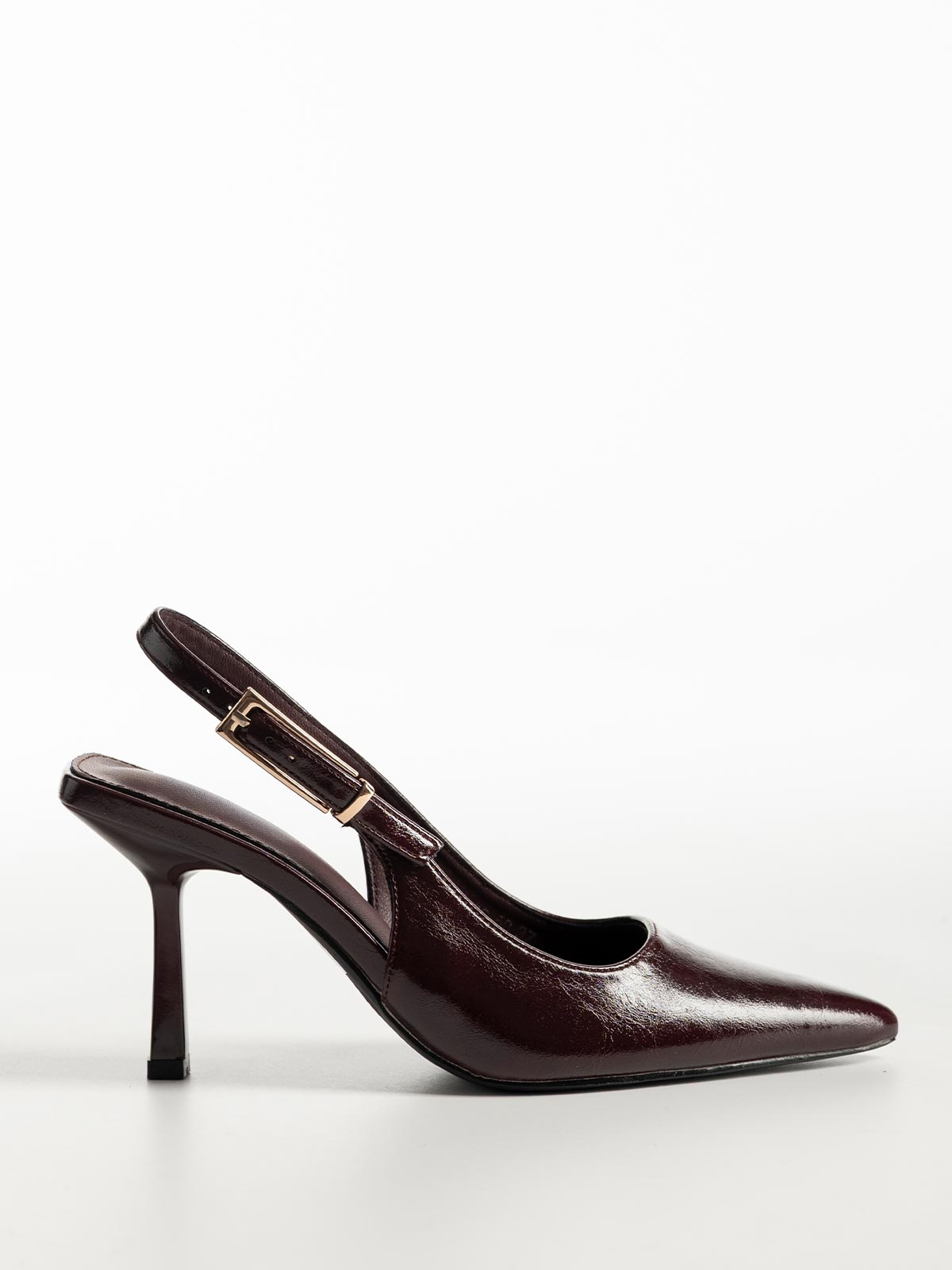 Μυτερές γόβες slingback με λεπτό τακούνι