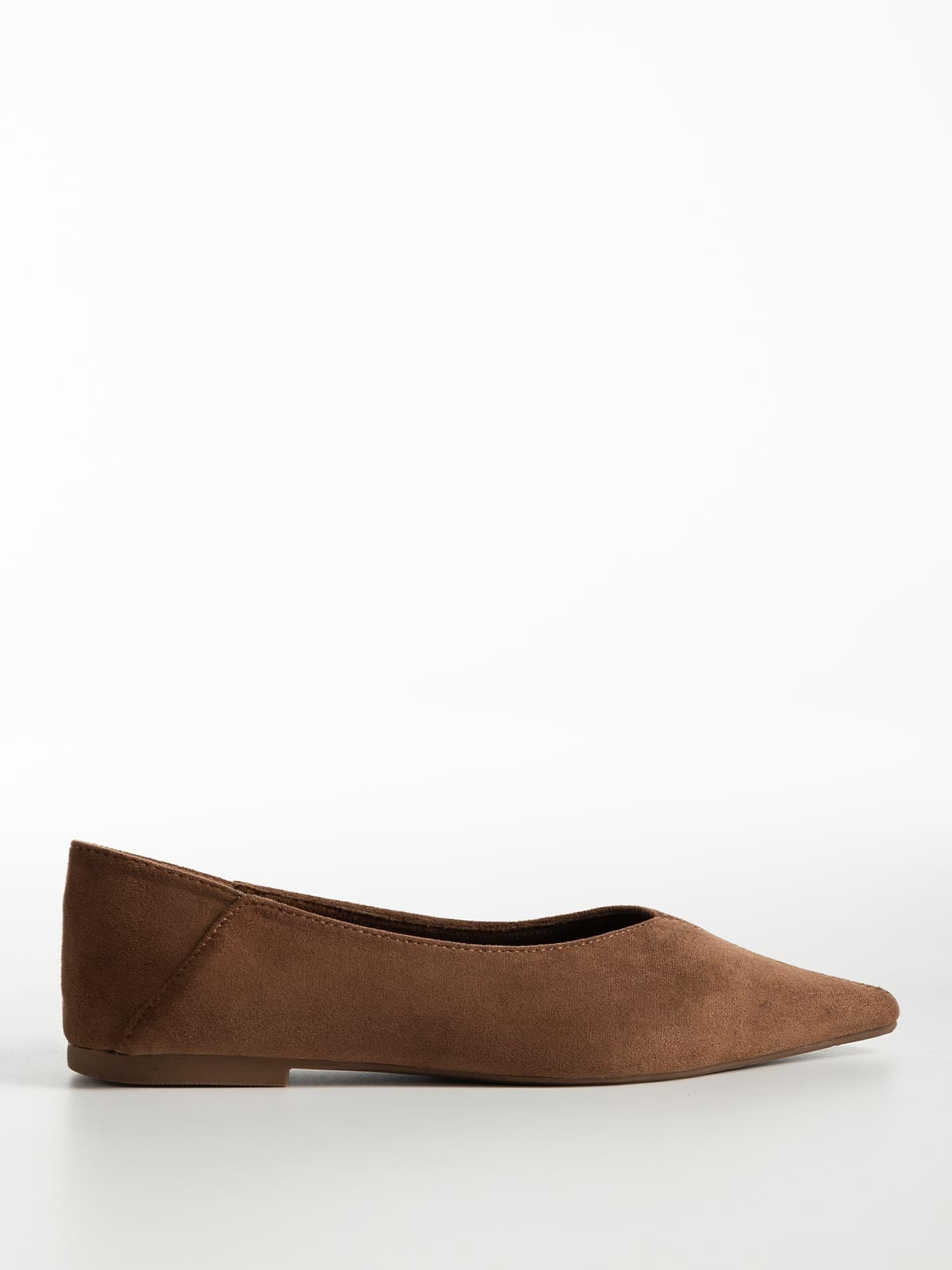 Μυτερές suede μπαλαρίνες