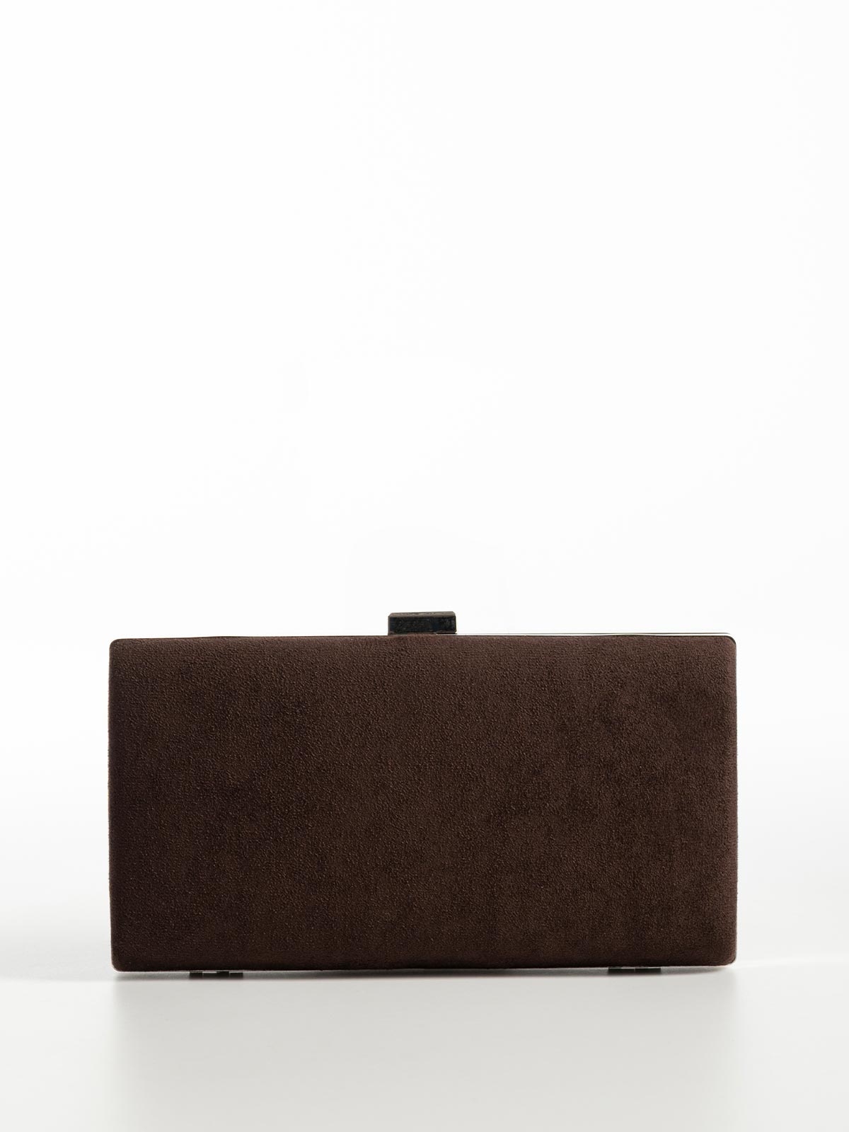 Clutch suede με αποσπώμενη αλυσίδα