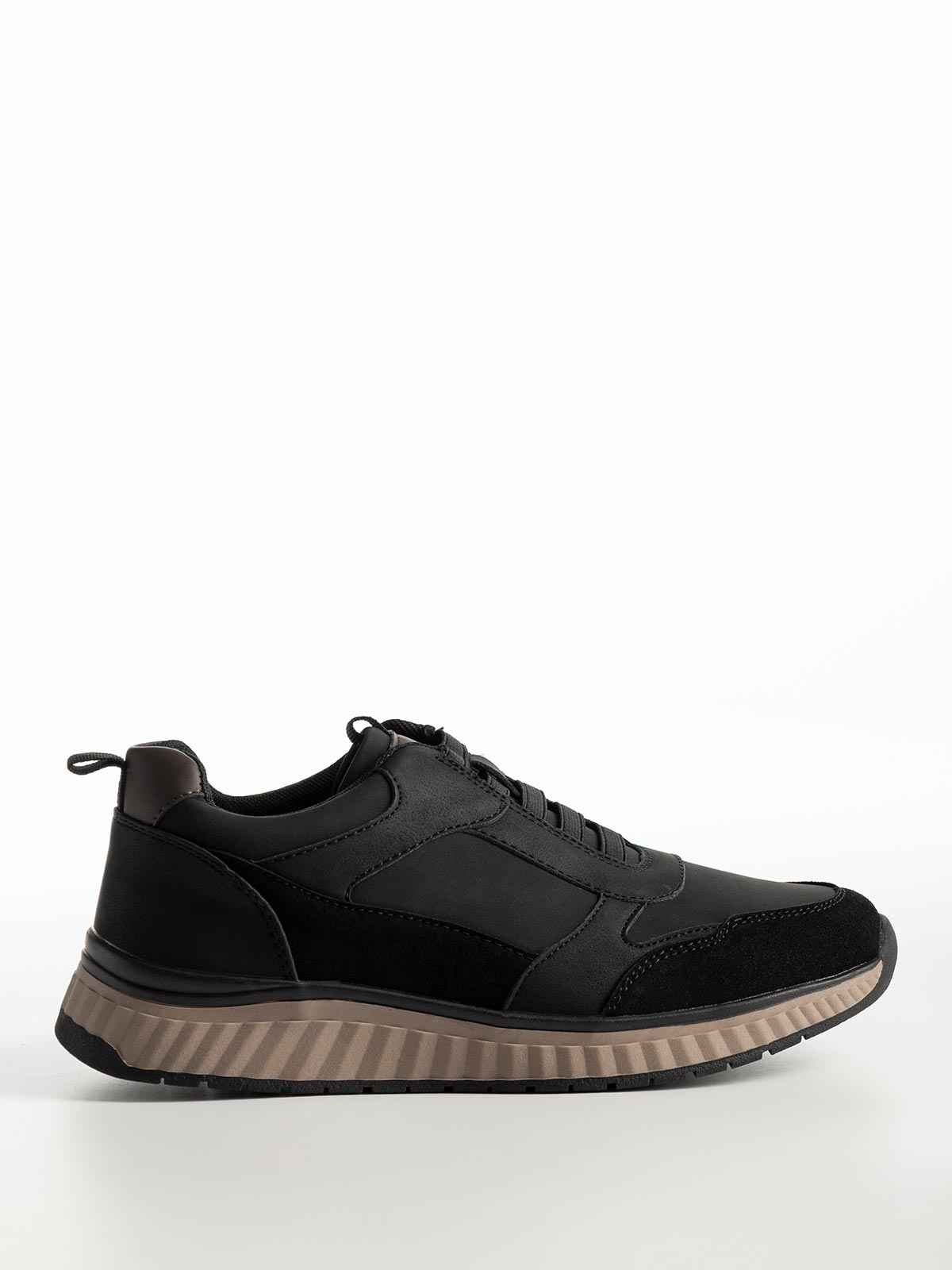 Ανδρικά sneakers με συνδυασμό υφών