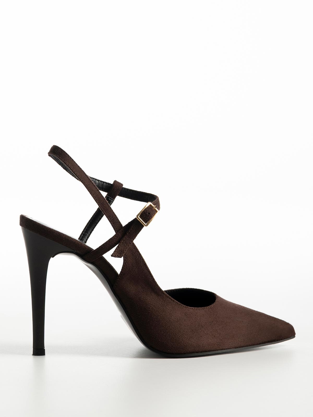Γόβες BOZIKIS x Gin slingback suede με χιαστί λουράκια
