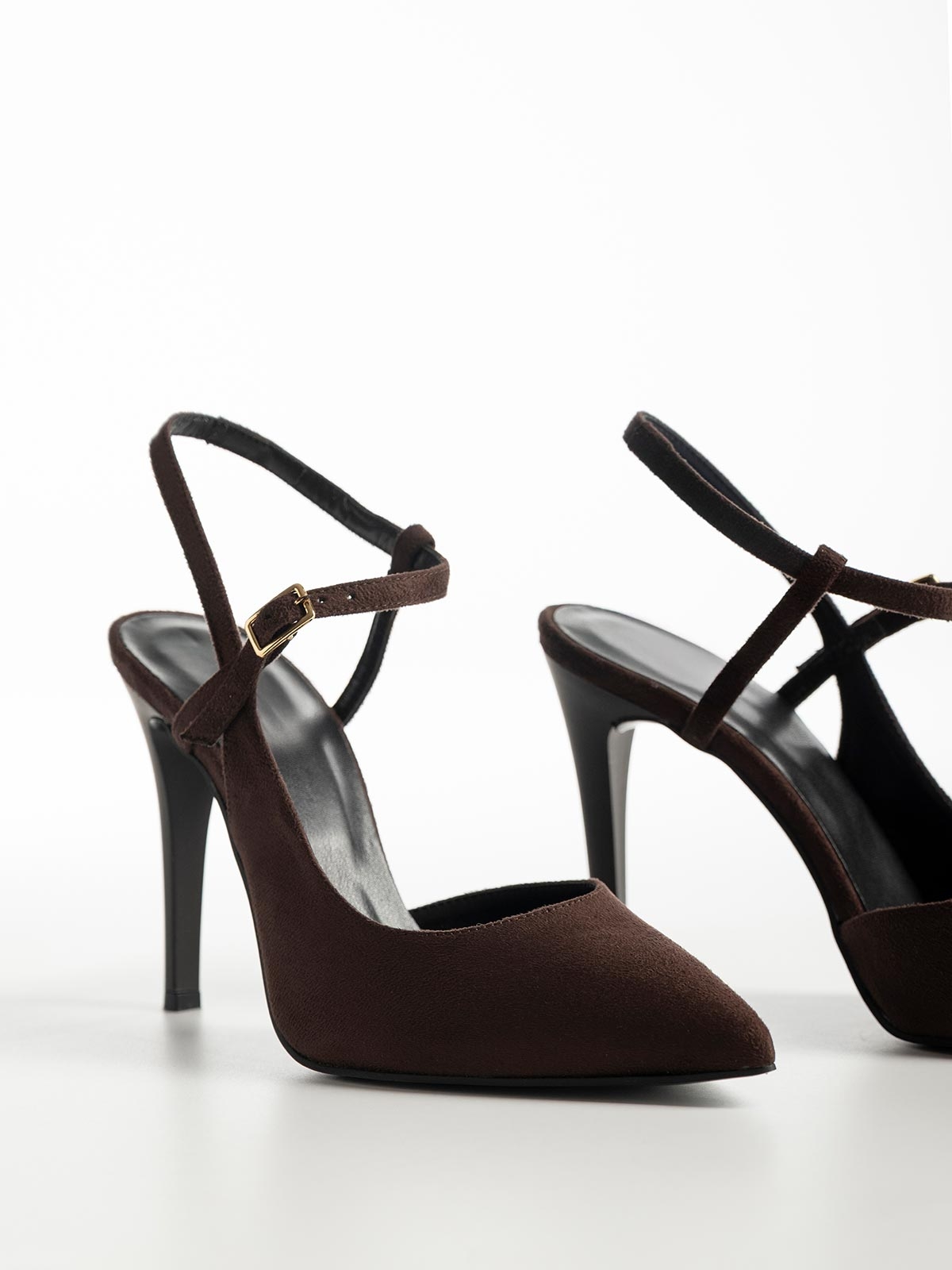 Γόβες BOZIKIS x Gin slingback suede με χιαστί λουράκια