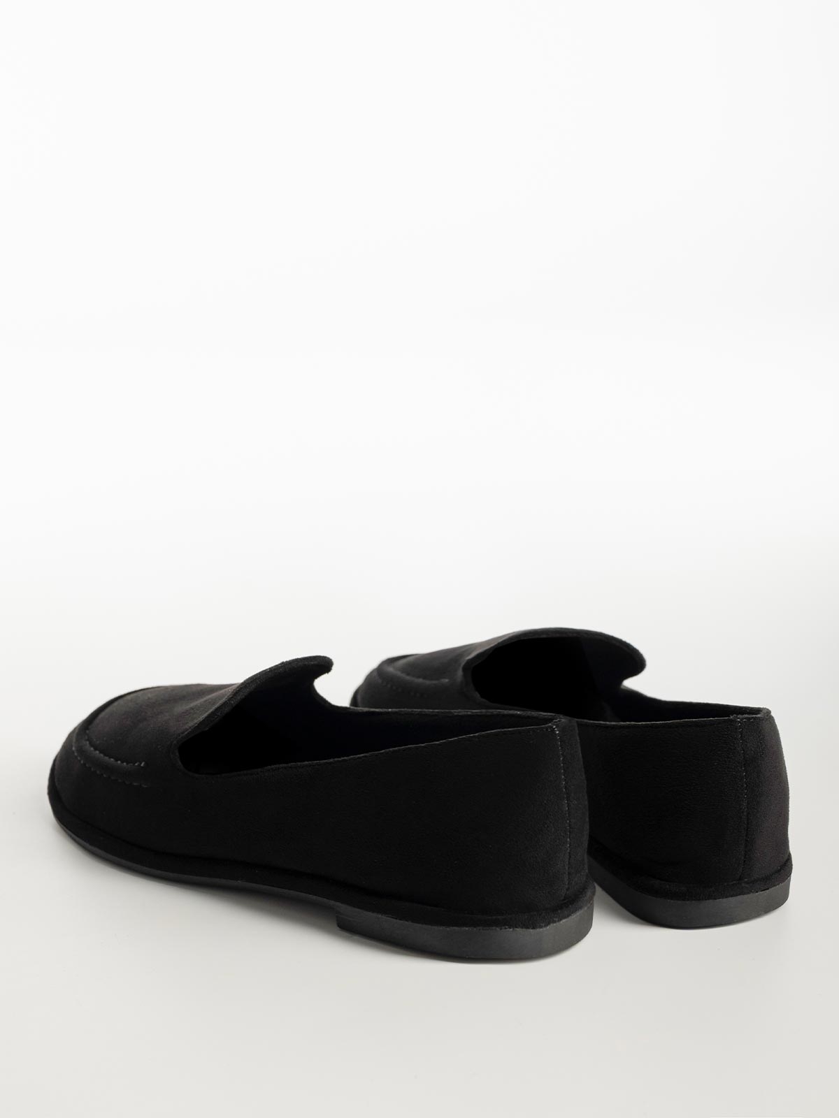 Loafers suede με διακοσμητική ραφή