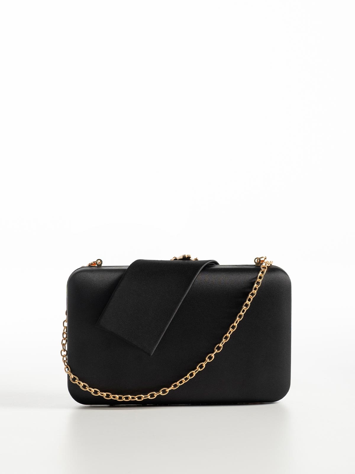 Γυναικείο clutch με πέρλες, στρας & αλυσίδα