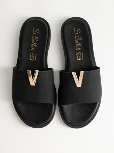 Flat σανδάλια BOZIKIS x Si Bolleti με φάσα