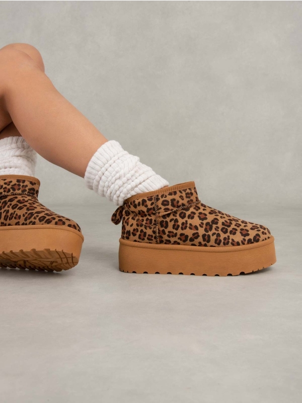 Product Image Μποτάκια suede με επένδυση γούνα