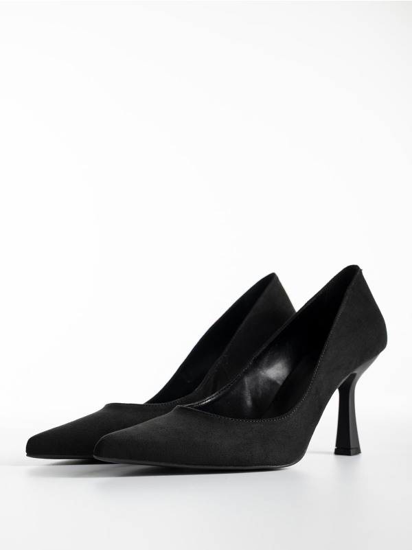 Product Image Suede γόβες BOZIKIS με λεπτό τακούνι