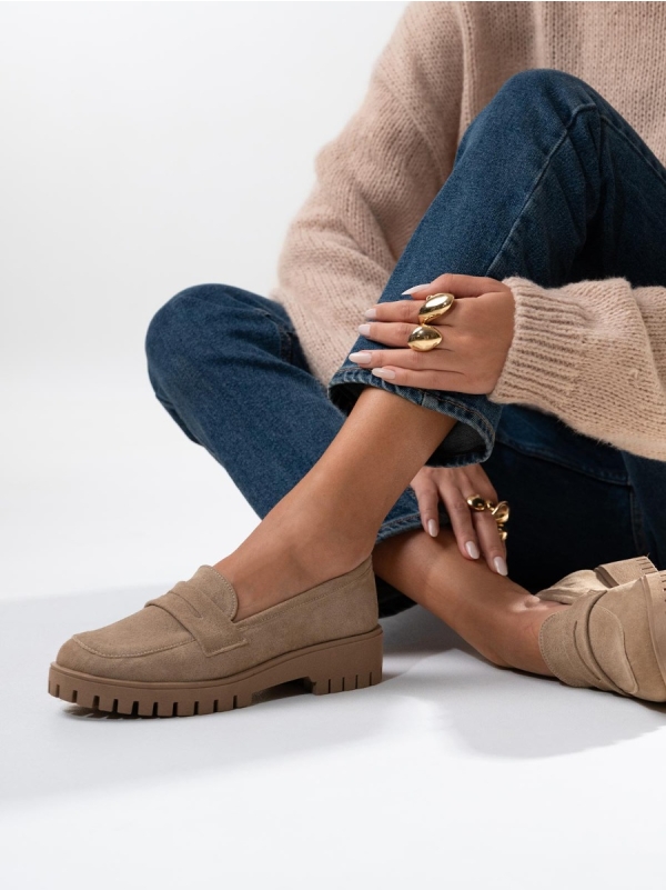 Product Image Loafers BOZIKIS x Si Bolleti καστόρινα με τρακτερωτή σόλα