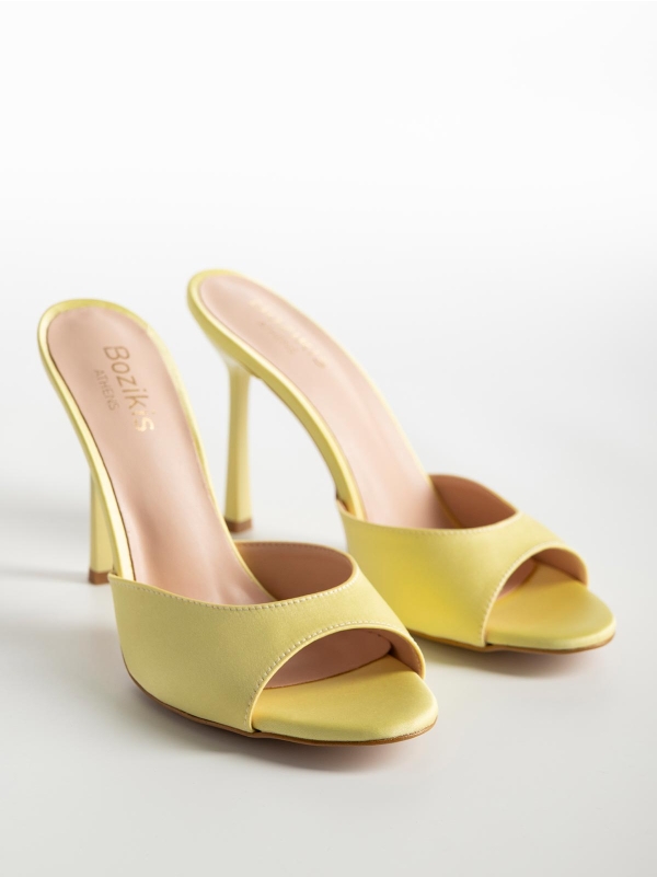 Product Image Mules BOZIKIS σατέν με λεπτό τακούνι