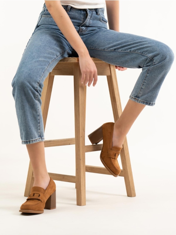 Product Image Loafers σουέτ με χοντρό τακούνι