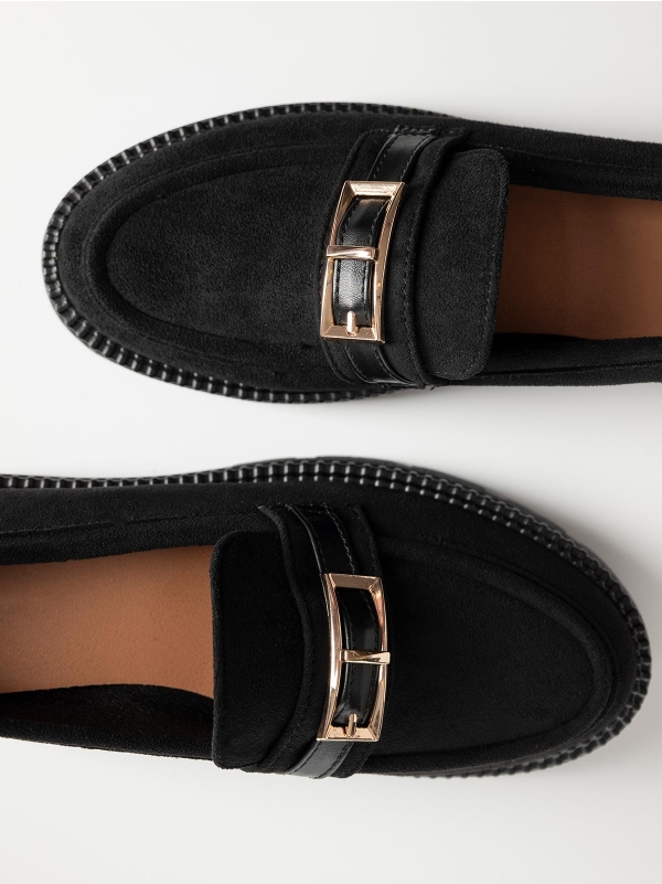 Product Image Suede loafers με τρακτερωτή σόλα