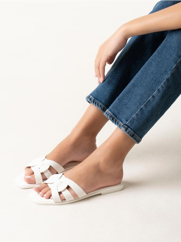 Product Image Flat σανδάλια με πλεκτές φάσες