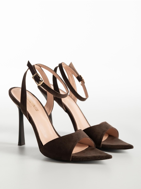 Product Image Πέδιλα BOZIKIS suede μυτερά με λεπτό τακούνι