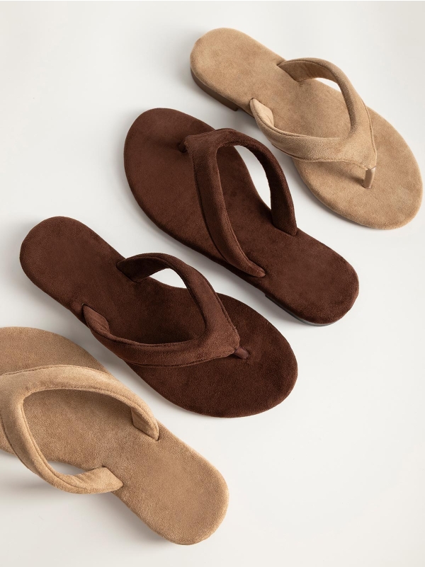 Product Image Σανδάλια suede με δίχαλο