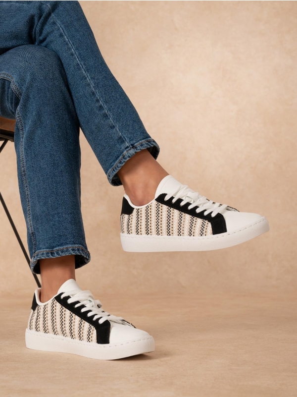 Product Image Basic sneakers με λεπτομέρειες σουέτ & πλέξη