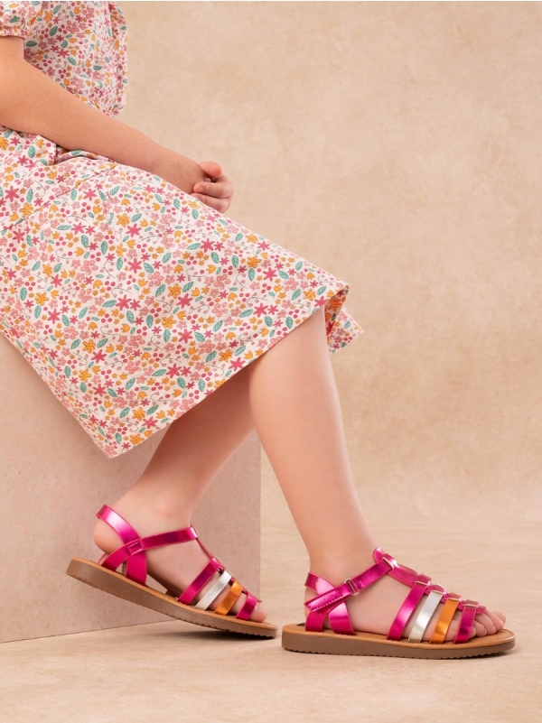 Product Image Παιδικά σανδάλια με λουράκια & κούμπωμα με σκρατς