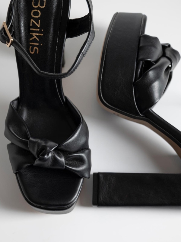 Product Image Πέδιλα BOZIKIS με φιάπα, χοντρό τακούνι & λουράκι αστραγάλου