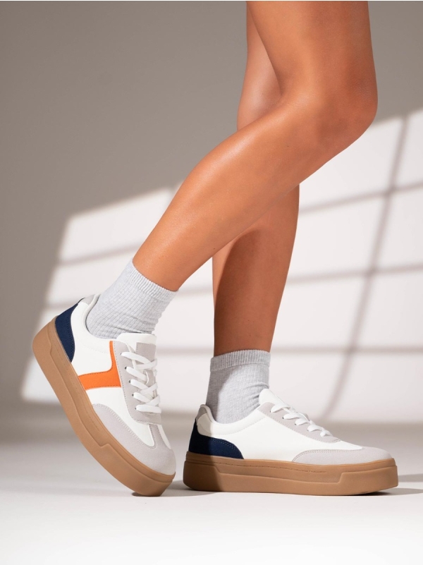 Product Image Sneakers δίπατα με suede λεπτομέρειες