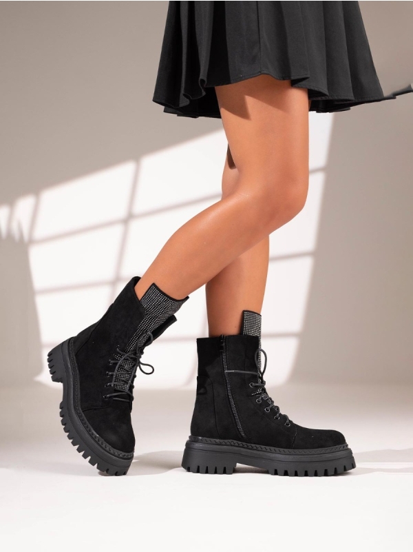 Product Image Suede αρβυλάκια με τρουκς στην γλώσσα