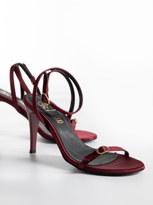 Product Image Πέδιλα σατέν BOZIKIS x Gin με λουράκια & λεπτό τακούνι