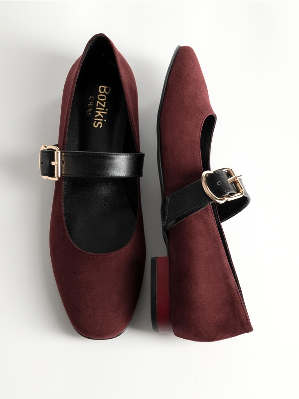 Product Image Μπαλαρίνες BOZIKIS suede με μπαρέτα