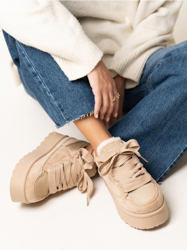 Product Image Δίπατα sneakers με εσωτερική γούνα