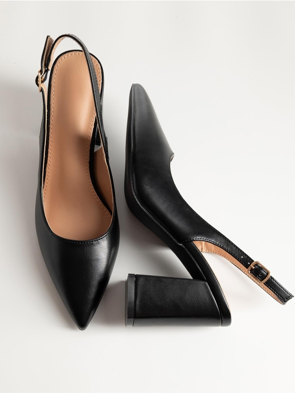 Product Image Openheel γόβες μυτερές με χοντρό τακούνι