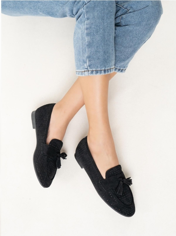 Product Image Suede loafers με διάτρητο σχέδιο