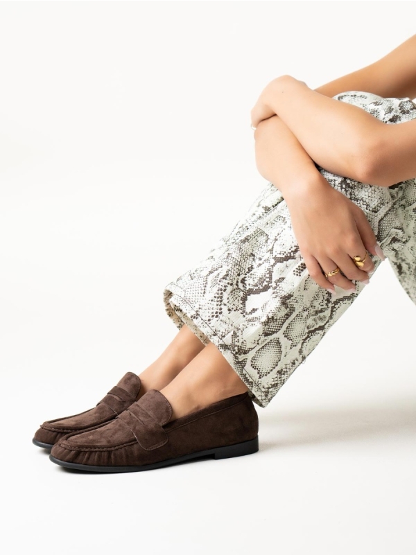 Product Image Suede loafers με διακοσμητική φάσα