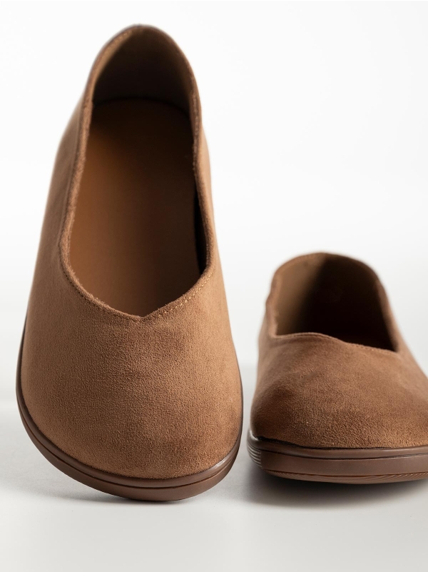 Product Image Suede μπαλαρίνες τύπου barefoot με μαλακό πάτο