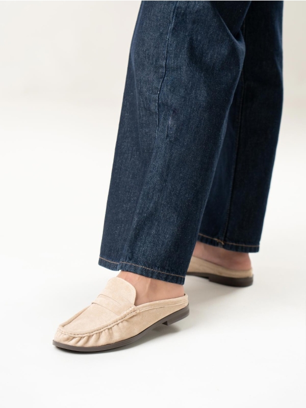 Product Image Suede mules με διακοσμητική φάσα