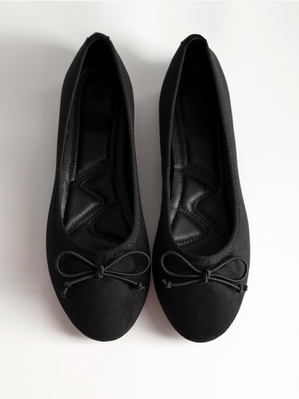 Product Image Suede μπαλαρίνες με διακοσμητικό φιόγκο