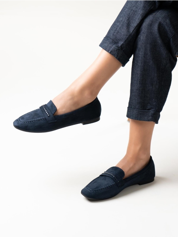 Product Image Suede loafers με διακοσμητική φάσα