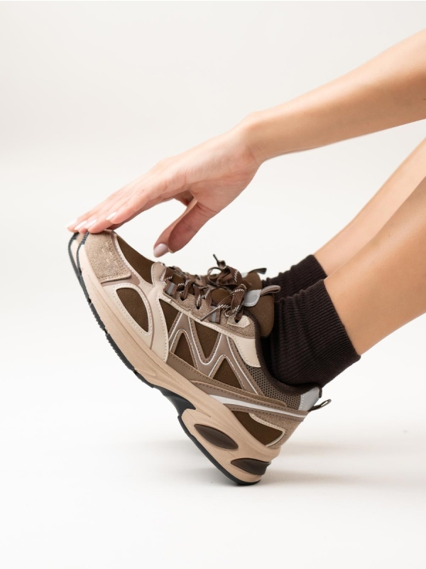 Product Image Sneakers με συνδυασμό υλικών & ανάγλυφη σόλα