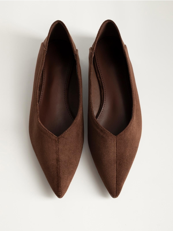Product Image Μυτερές μπαλαρίνες suede