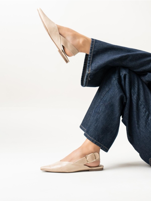 Product Image Μυτερές μπαλαρίνες openheel με φαρδύ λουρί