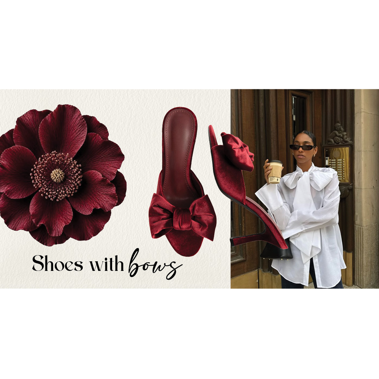 Shoes with bows